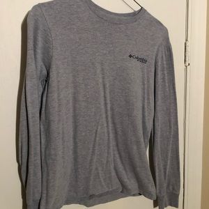 Columbia PFG Mens M Grey Long Sleeve